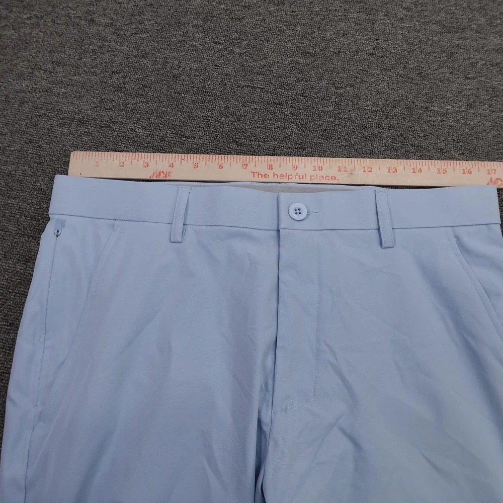 MAELREG Proflex Pants Mens 32x30 Light Blue Microfiber Chino Straight Leg Casual